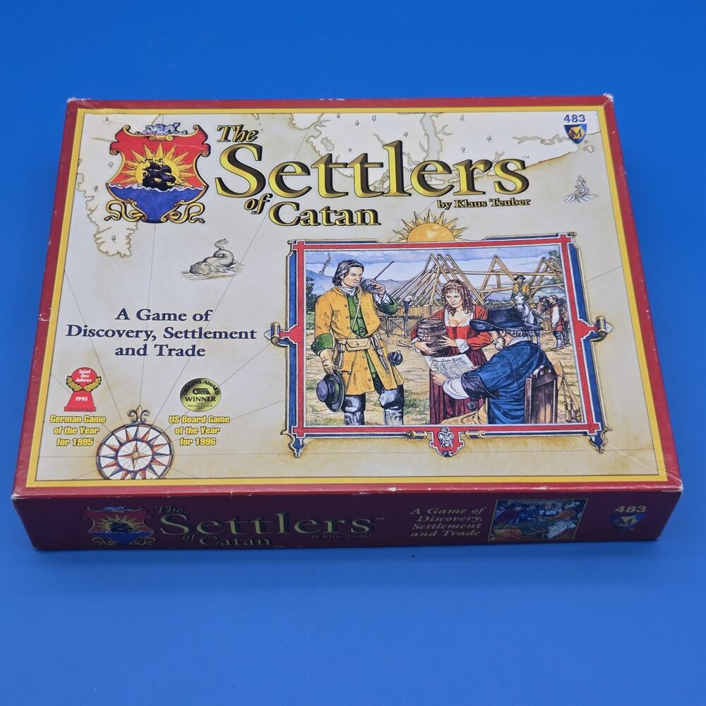 The Settlers of Catan by Klaus Teuber 2003 Mayfair Games #483 Complete